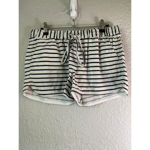 J. Crew Linen Blend‎ Shorts Striped Drawstring Casual Summer Beach Size S